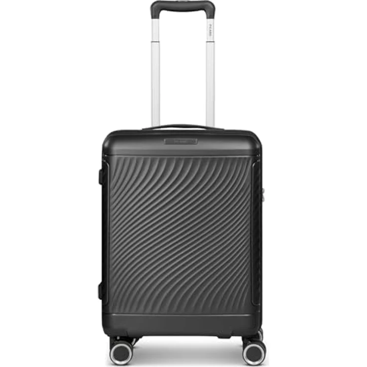 Picard Vienna Kabinentrolley S, 54 cm, 4 Rollen, schwarz, 100% Polypropylen – Bild 2