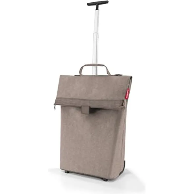 reisenthel Trolley M Herringbone Mokka, Koffer mit 43 l Volumen, wasserabweisend, leicht transportierbar