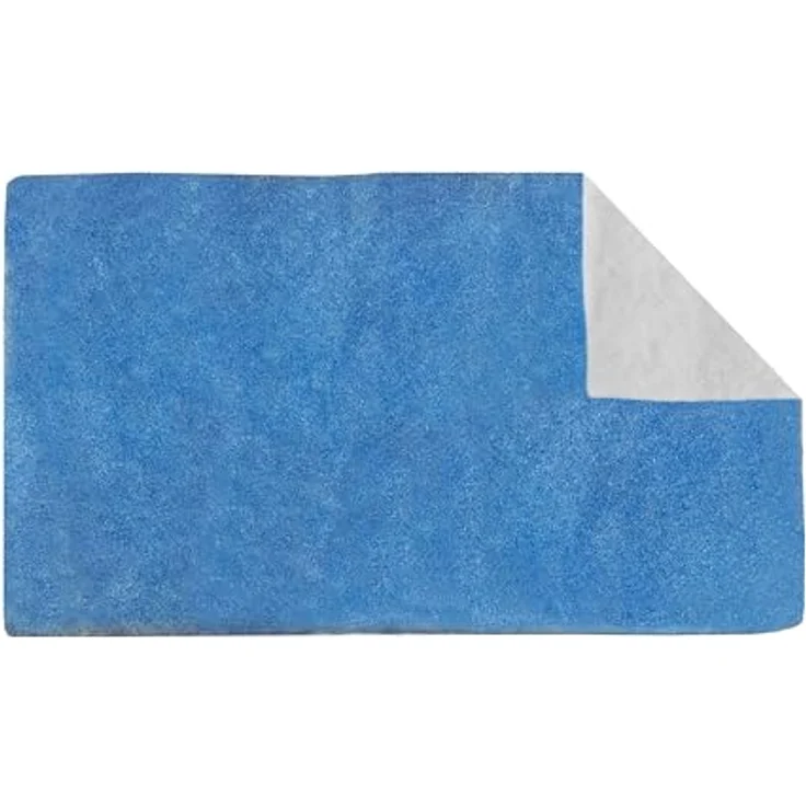 Relaxdays Dunstabzugshaube Filter 1x2m, universeller Einwegfilter aus 100% Polyester, weiß/blau – Bild 1