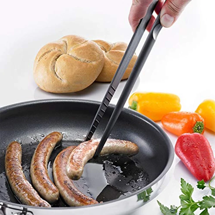 Westmark Brat- und Servierpinzette, Grillzange, Kunststoff, Länge: 29 cm, Schwarz, 13692270 – Bild 3
