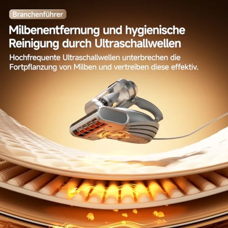 UWANT M700 Grau, Elektronischer Matratzenstaubsauger mit Allergy Plus Filterung und 700 W Leistung – Bild 8