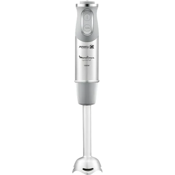 Moulinex Quick chef Quickchef ? Stabmixer mit 3 Zubehör, Edelstahl, 10 Geschwindigkeiten, 1000 W – Bild 5