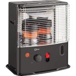 Qlima Dochtofen R 4224S TC-2, mobiles Heizgerät in elegantem Schwarz