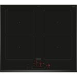 SIEMENS ED651HQB1E, iQ500, Smartes Induktionskochfeld 60 cm, autark, touchSlider, Intelligente Dunstabzugsautomatik, powerBoost, Favoriten-Taste, Kombi-Induktion, Schwarz