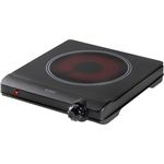 DOMO DO30111KP Kochplatte mit Kontrollleuchte, regulierbarem Thermostat und hitzebeständigem Metall-Gehäuse