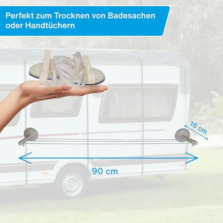 Cartrend 10243 Wäschetrockner (L x B x H) 8, 90 cm, cm x 5cm x 16cm – Bild 3