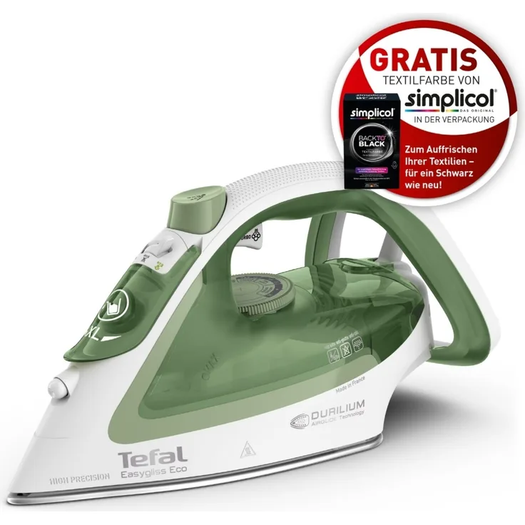 Tefal FV5781 Easygliss Eco Dampfbügeleisen mit simplicol, effizientes und nachhaltiges Bügeln