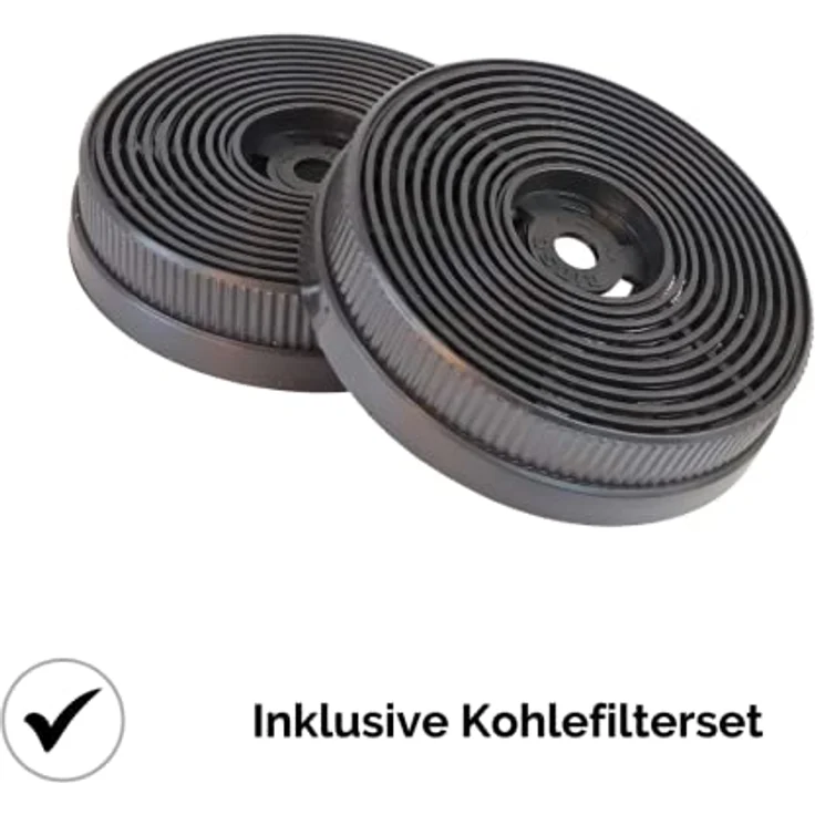 Yuna ALVA FS60B inklusive Kohlefilter | Unterbauhaube | Breite 60 cm | Luftstrom 358 m³/h | Edelstahlblende | LED-Beleuchtung | Dunstabzugshaube | Umluft & Abluft geeignet | 30,4 kWh/Jahr | 64 dBA – Bild 4