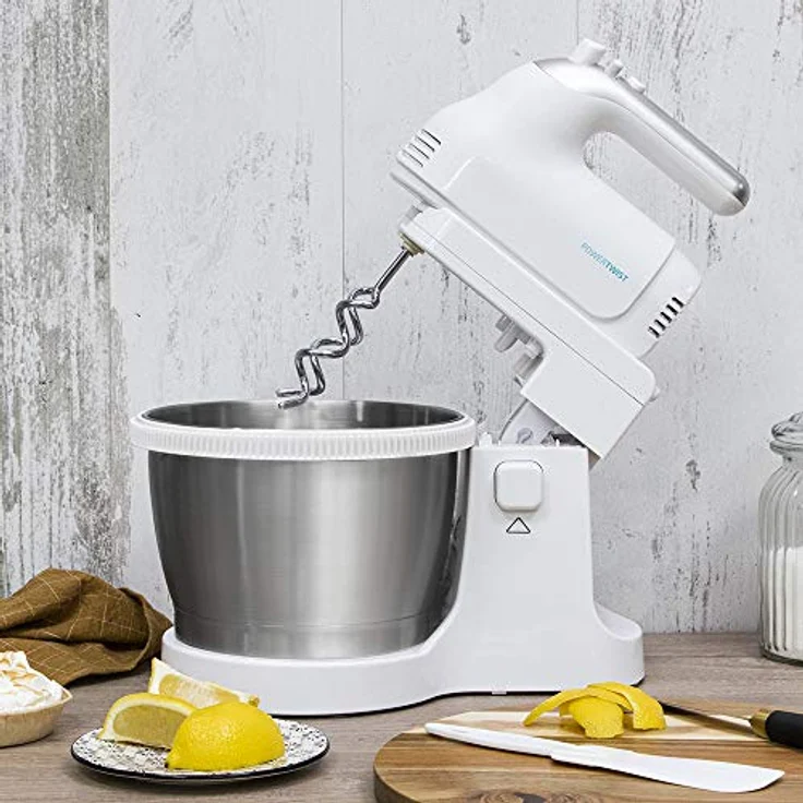 Cecotec Standmixer PowerTwist Steel 500W 3,5 L Edestahl Handrührer Küchenmaschine – Bild 3