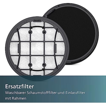 Lot De 4 Filtres En Mousse Lavables Et Filtres D'entrée Pour Philips VC 7000 8000 Serie Xc7055 Xc7053 Xc7057 Xc8055 Aspirateur Sans Fil 92246661