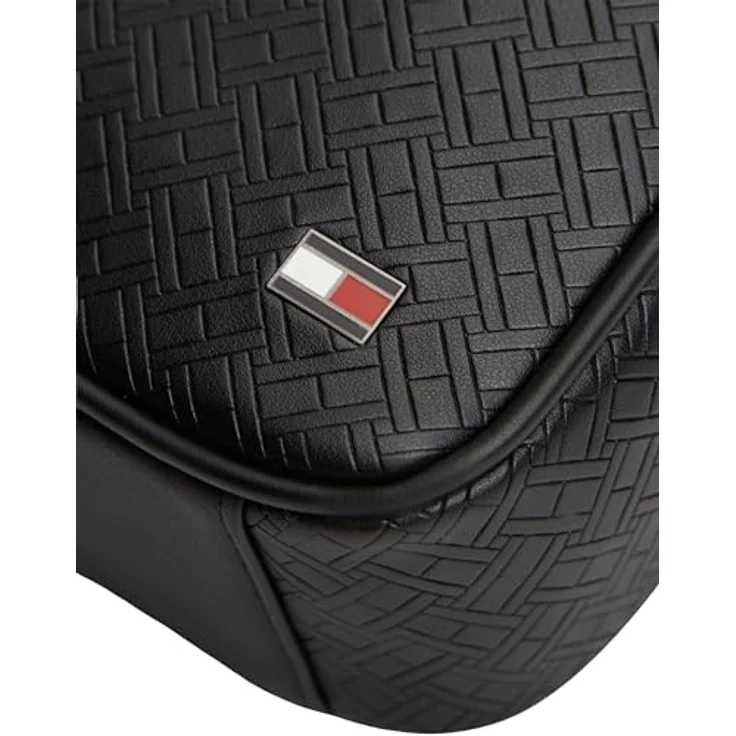 Tommy Hilfiger TH Flag Mini Bag, Umhängetasche aus 100% Polyurethan, schwarz, 16 cm x 6 cm x 20.5 cm – Bild 4
