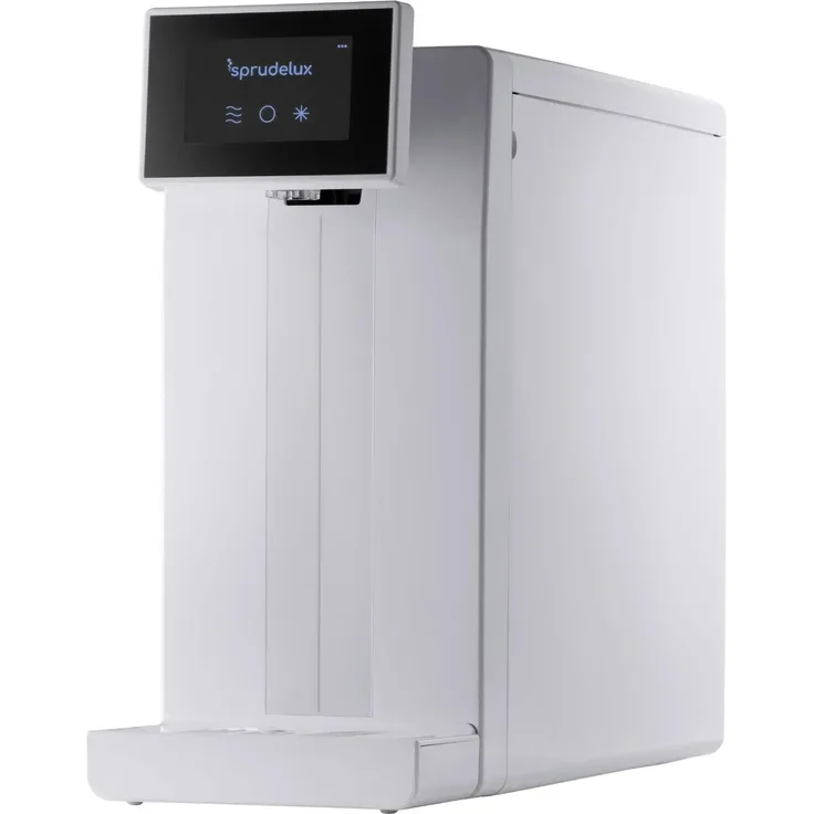 SPRUDELUX POWER SODA FT-Line 3, Auftisch-Wassersprudler in Weiß, ohne CO₂, mit integrierter Umkehrosmose und Kühlfunktion
