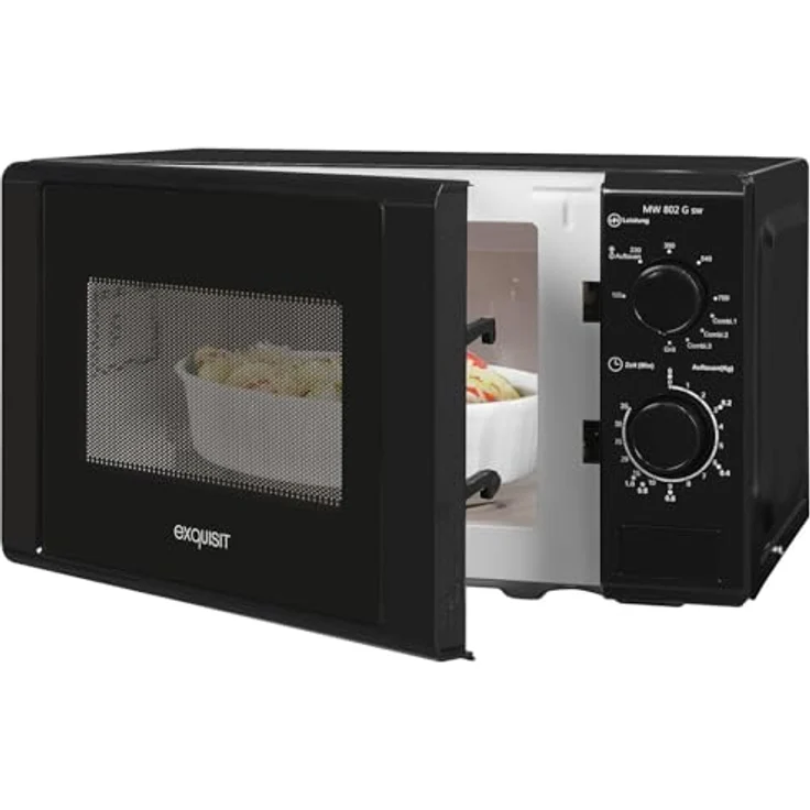 Exquisit MW900-030G Schwarz Großgeräte, Mikrowelle, Schwarz – Bild 4