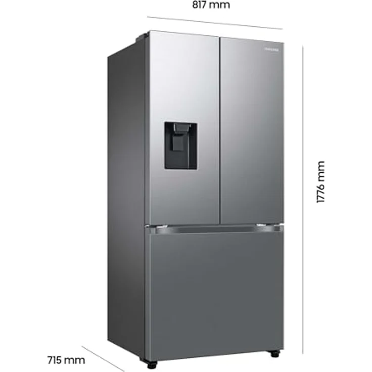 Samsung French-Door-Kühlschrank RF50C530ES9/EF, 178 cm, 495 l, WiFi, SmartThings AI Energy Mode, Twin Cooling+, Auto Ice Maker, No Frost+, Edelstahl Look – Bild 2