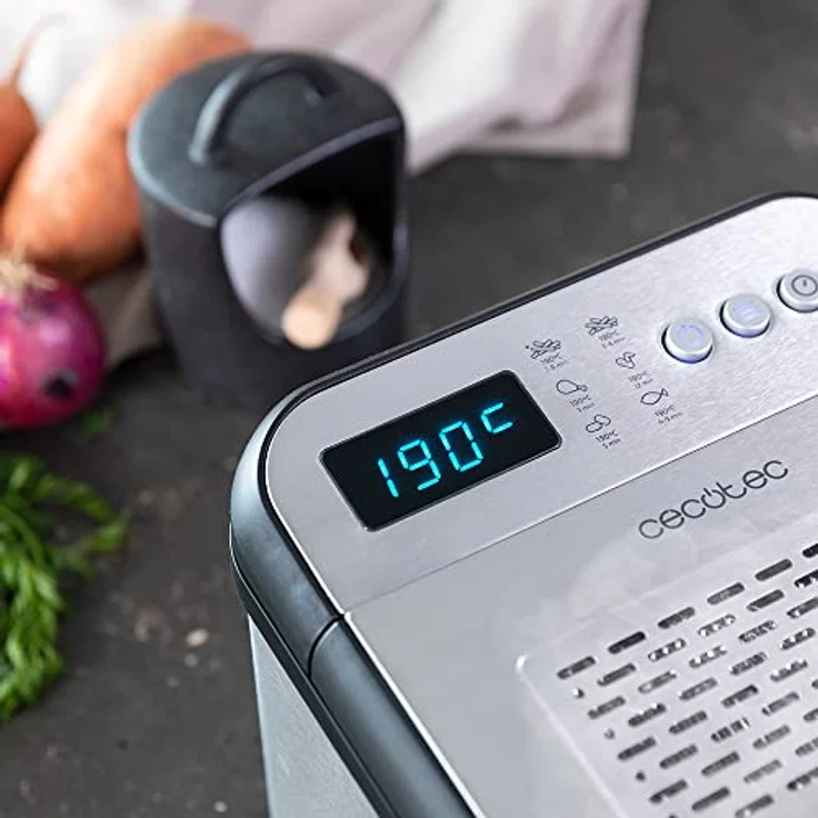 Cecotec Digitalfritteuse Cleanfry Luxury 4000. 4,2-Liter-Digitalfritteuse mit elegantem Edelstahldesign (3,2 L, Steel) – Bild 3