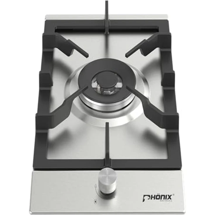 Phönix 301SL Gaskochfeld Edelstahl Gaskocher 1 flammig Einbau Kochmulde Propan-/ Erdgas, H-Gas – Bild 4
