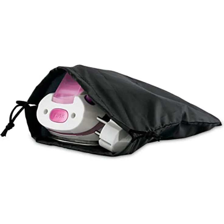 UFESA PV0500 Reisedampfbügeleisen, Reise Dampfbügeleisen, mit Klappgriff, 1.100 W Maximum, Doppelspannung 110 - 230V, weiß und violett, Edelstahl Sohle – Bild 6