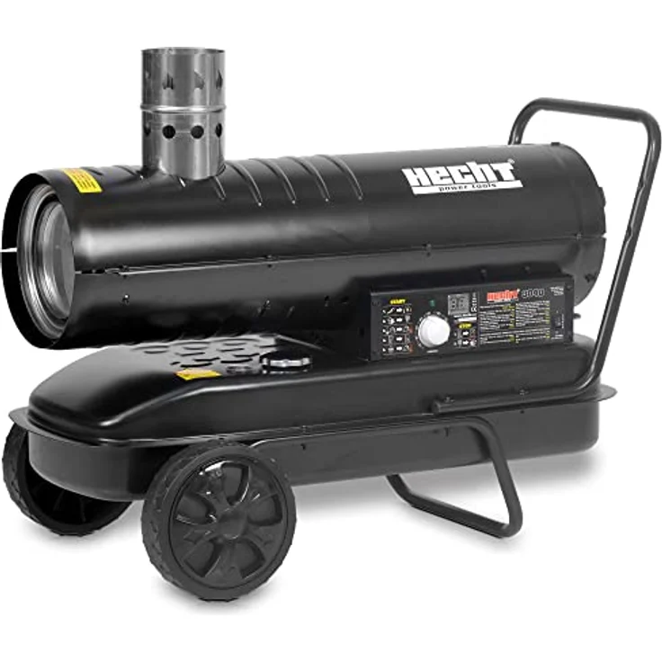 HECHT 3040 Diesel Heizkanone | 18 kW Heizleistung für bis zu 150 m² | Fahrbares Gestell | 1,8 l/h Verbrauch | Robustes Design – Bild 1