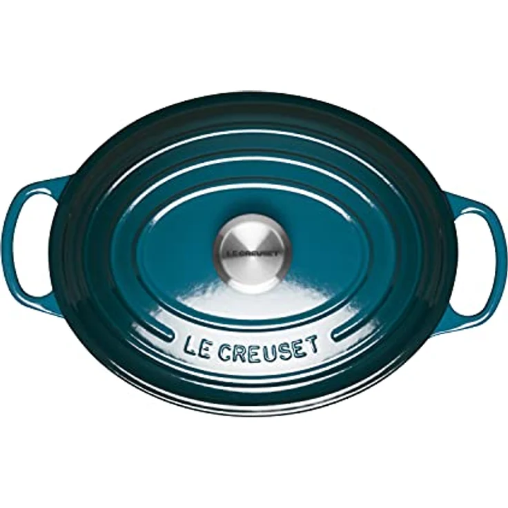 Le Creuset Signature Bräter, oval, 27 cm, deep teal – Bild 3