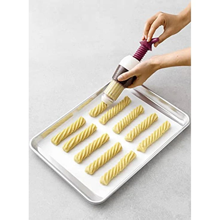Betty Bossi Gebäckpresse Zwirbel-Presse «Gourmet», hitzebeständig bis 80 Grad, einfach zu reinigen, 20×8 cm – Bild 5