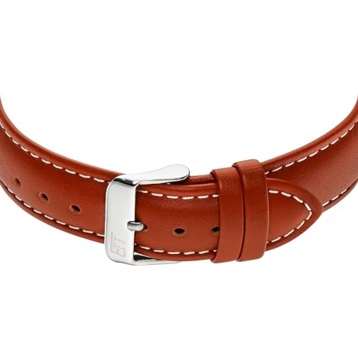 ETT Eco Tech Time Solar Herren Uhr Analog, Edelstahlgehäuse, braunes Zifferblatt, wasserdicht bis 5 Bar, umweltfreundlich – Bild 3