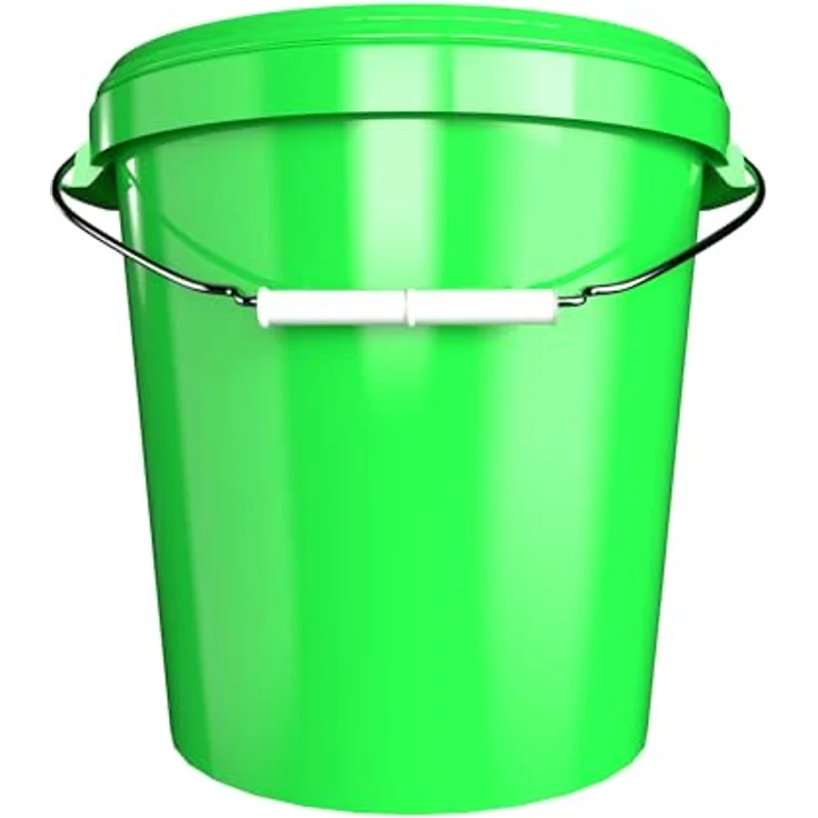 FixedByU 10 Eimer mit Deckel 30 Liter Made in Germany - luftdicht, lebensmittelecht, stabil - Grün – Bild 4