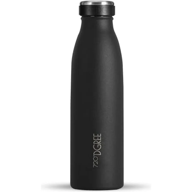 720°DGREE Edelstahl Trinkflasche “milkyBottle”, 500ml, BPA-frei, auslaufsicher, für kohlensäurehaltige Getränke, ideal für Kinder, Schule und Sport – Bild 1