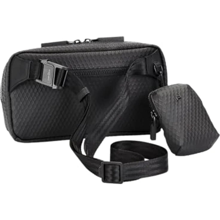 Porsche Design Studio Gürteltasche, 26 cm, schwarz, 100% Polycarbonat, kompakte Bauweise – Bild 3