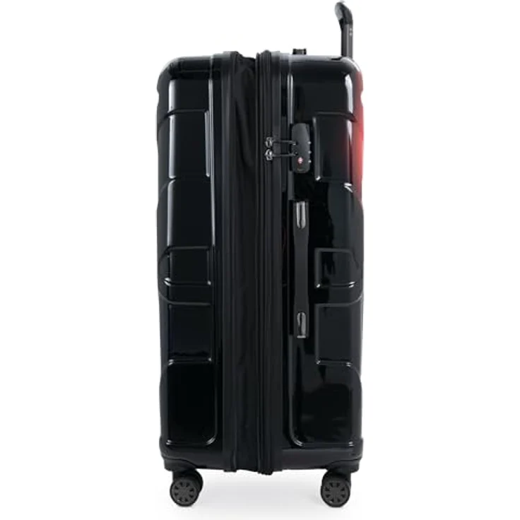 suitline Großer Koffer S28-8801G-N-R, TSA Sicherheitsverschluss, Neon Red, 96-110 Liter, 4,5 kg, 76 x 53 x 31 cm – Bild 4