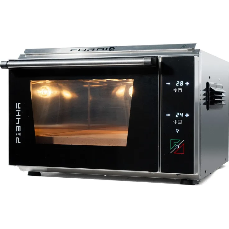 EffeUno P134HA 509 Pro, Elektrischer Pizzaofen mit hoher Kammer, 509 °C, Touch-Display, Boost-Funktion, 35 x 40 cm Backfläche