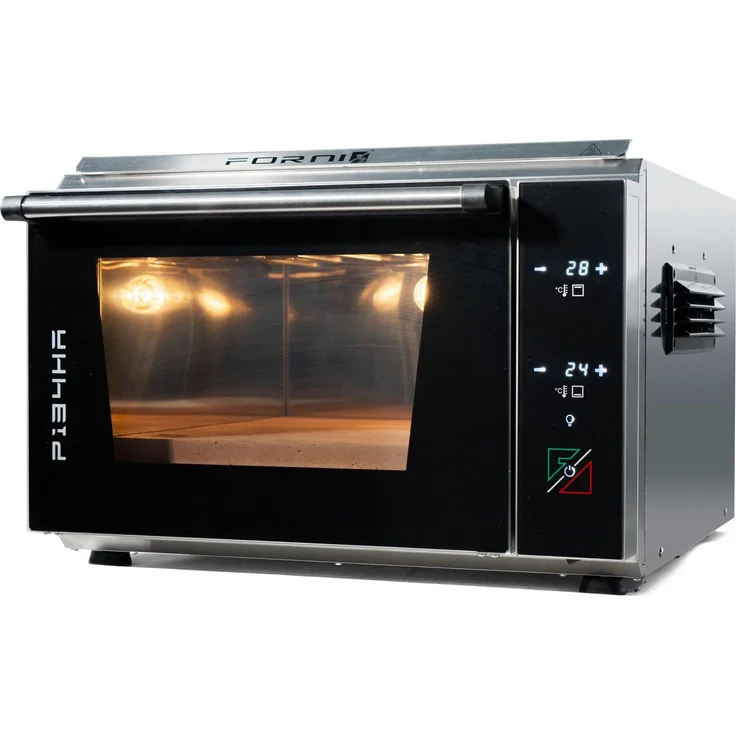 EffeUno P134HA 509 Pro, Elektrischer Pizzaofen mit hoher Kammer, 509 °C, Touch-Display, Boost-Funktion, 35 x 40 cm Backfläche