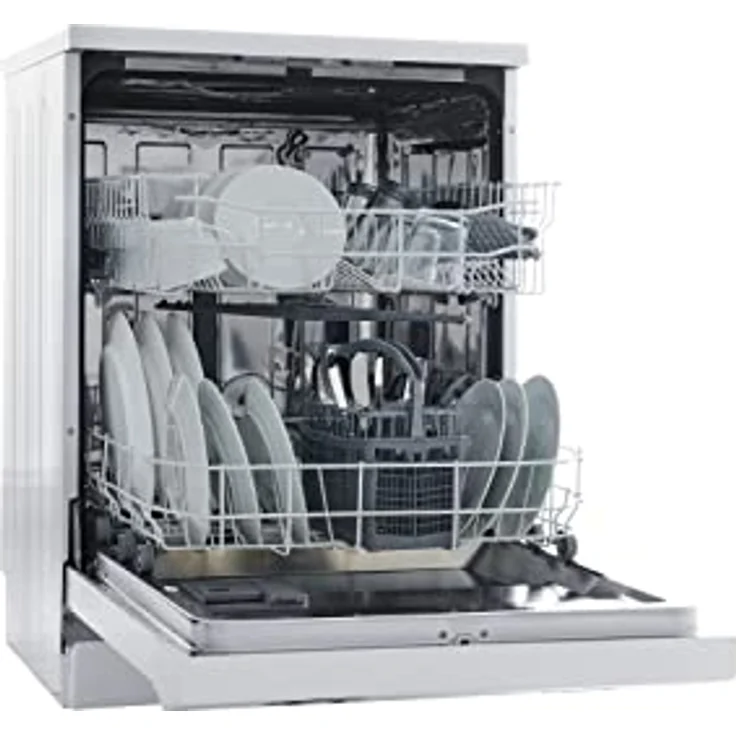 Respekta Geschirrspüler freistehend 60 cm weiß/Spülmaschine mit flexiblen Besteckkorb / 5 Programme/Startzeitvorwahl / 12 Maßgedecke / GSPS60V / leise 52 dB – Bild 2