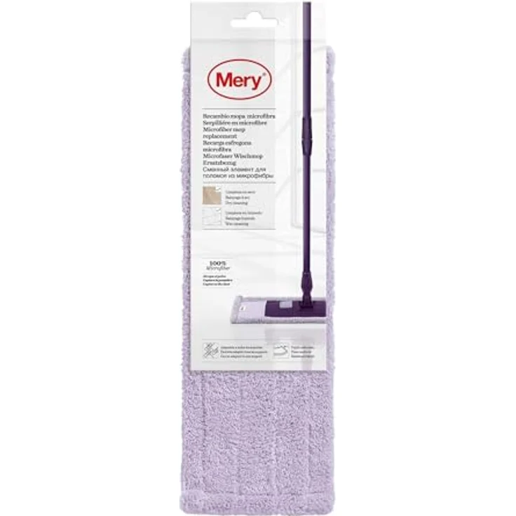 Mery Wischmopp, Mikrofaser, 100% Lila, 45 x 15 cm – Bild 5