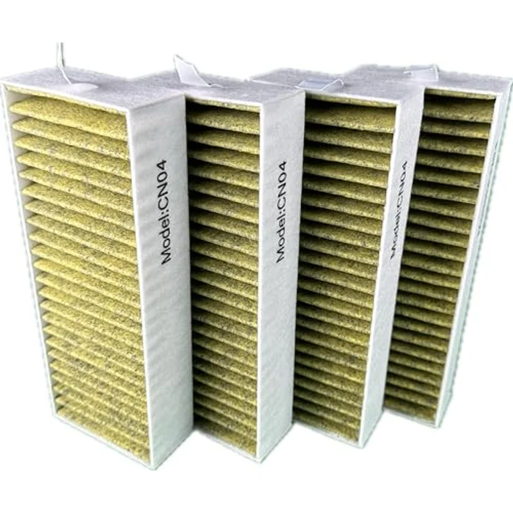 AIR2GO CleanAir Plus Aktivkohlefilter für Neff 17007439, Z821VR1 | N70 / N90, 4 Stück, antibakteriell, 85% Fett- und Geruchsfilterung – Bild 2