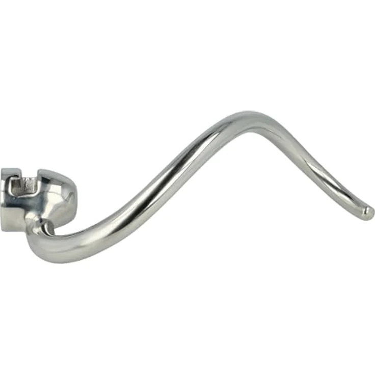 vhbw Knethaken kompatibel mit KitchenAid KSM152, KSM151PS, KSM154, KSM153 - Edelstahl Rührhaken 18 x 6 cm, silber, mit Antihaftbeschichtung – Bild 3