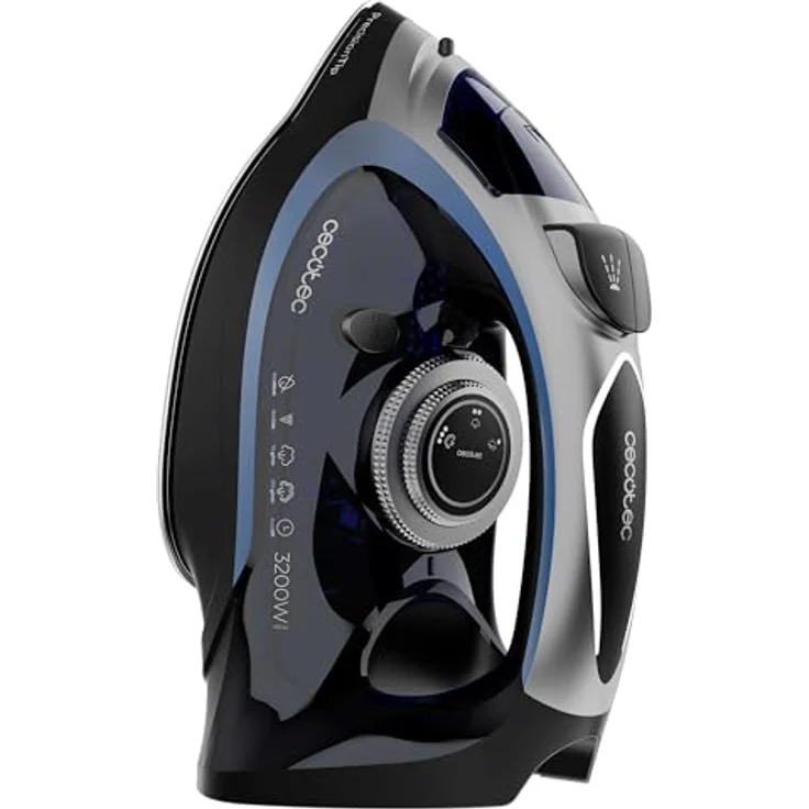 Cecotec IronHero 3200 Force Anodized, Horizontales Dampfbügeleisen mit 3200 W, Power Steam Technologie, Extra-Dampfstoß 270 g/min, Turbo Slide Sohle, Anti-Tropf-System, Cyclo Clean, Antikalkfilter – Bild 2