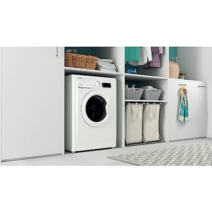 Indesit EWDE 861483 W IT N, Waschtrockner, Freistehend, Frontlader, 8 kg Waschkapazität, 6 kg Trockenkapazität, Weiß, mit Schnellprogrammen – Bild 5