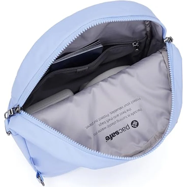 Pacsafe Citysafe CX City Rucksack, 34 cm, RFID Schutz, 100% Nylon, blau – Bild 9