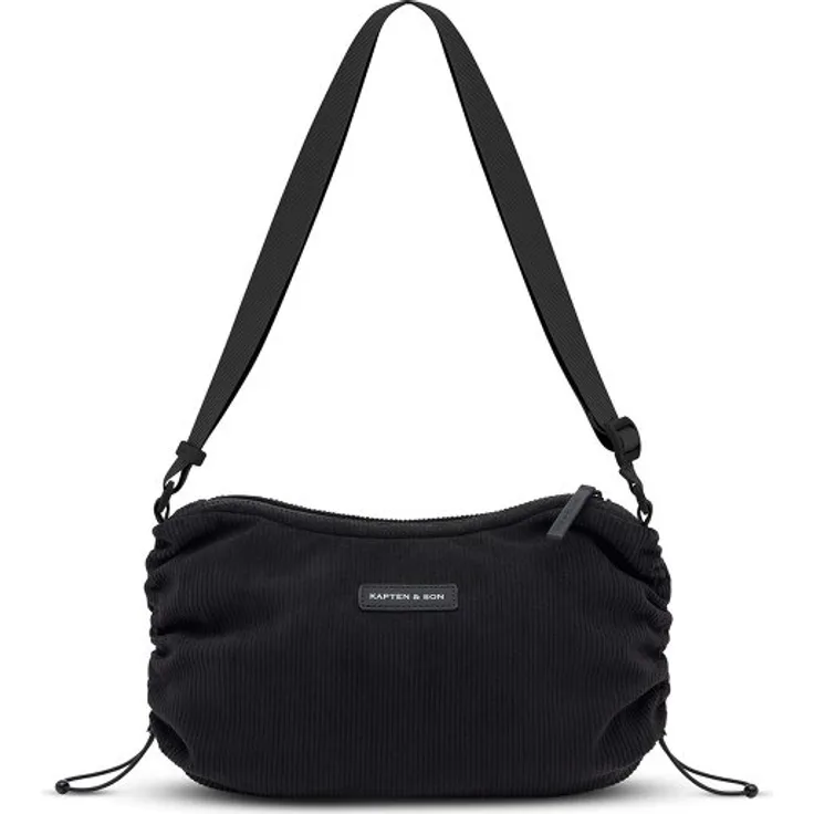 Kapten & Son Skara Umhängetasche, 34.5 cm, schwarz, aus 100% PET, 5 cm x 22 cm