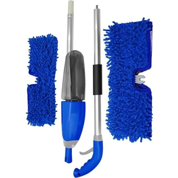 Casativo Bodenwischer-Set 2 in 1, nass-trocken mit Sprühfunktion, 700 ml Wassertank, 180°-Schwenkkopf, inkl. 2 Wischtücher – Bild 2