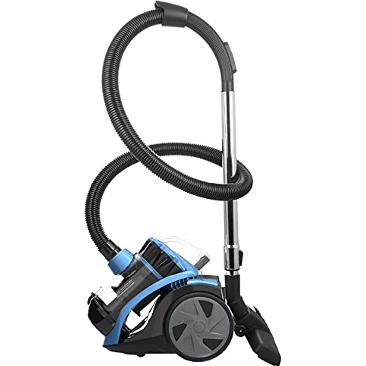 Emerio Zyklon Staubsauger 900 Watt Leistung 2,0 Liter Staubbehälter 7m Aktionsradius HEPA Filter CyclonePro klein und wendig Metall-Teleskoprohr inkl. Fugendüse, VCE-108278.10, Schwarz/Blau – Bild 3