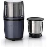 Cuisinart SG21BE Gewürzmühle, für Gewürze, Trockenfrüchte und Pürees, funktioniert auch mit kleinen Mengen, 2 Edelstahl-Mahl- und Aufbewahrungsbehälter
