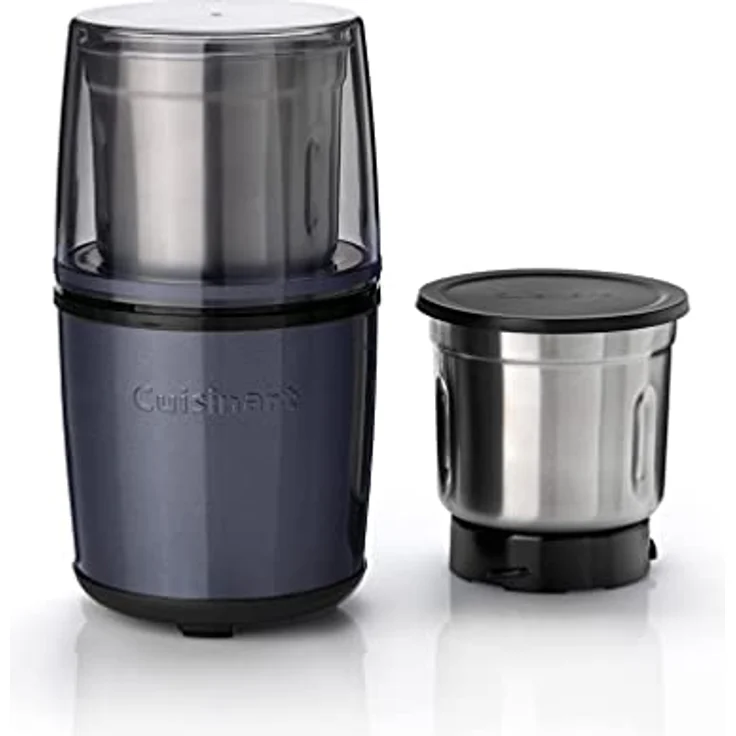 Cuisinart SG21BE Gewürzmühle, für Gewürze, Trockenfrüchte und Pürees, funktioniert auch mit kleinen Mengen, 2 Edelstahl-Mahl- und Aufbewahrungsbehälter – Bild 1