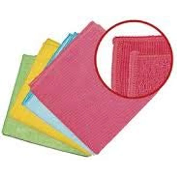 Sprintus Mikrofasertücher, 40 x 40 cm, rot, 260 g/m², 5 Stück, robuste Qualität, maschinenwaschbar