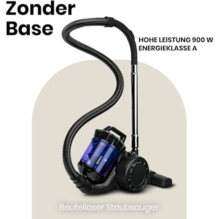 ZEEGMA ZONDER BASE Handstaubsauger Beutellos Schwarz – Bild 2