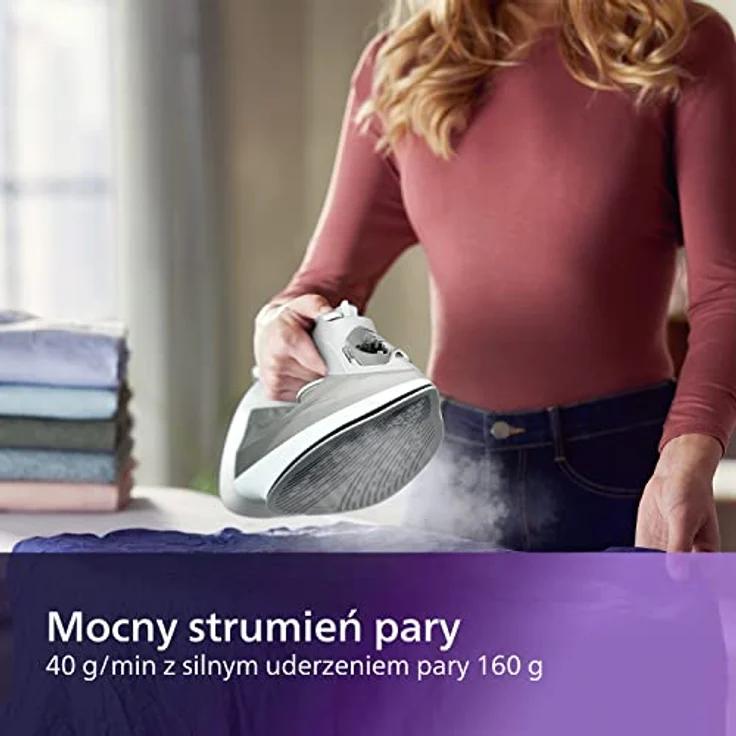 Philips 5000 Series DST5010/10 Dampfbügeleisen, konstanter Dampf 40 g-Min, 2.400 W – Bild 3