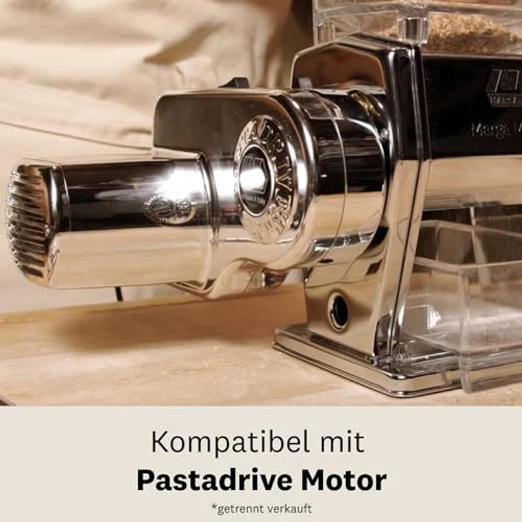 Marcato MARGA MULINO MU19-MARGA, Getreidemühle mit Handkurbel, 6 Mahlpositionen, verchromter Stahl, für zarte und harte Körner – Bild 5