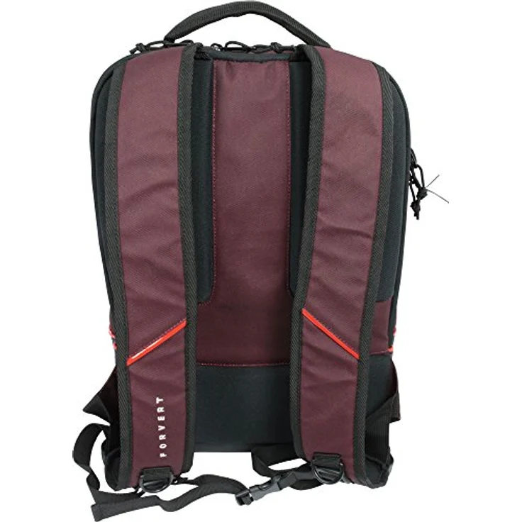Forvert Lance Rucksack, 42 cm mit Laptopfach, rot, 100% Polyester – Bild 3