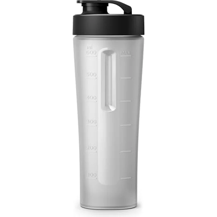 Philips To-Go Mini-Standmixer HR2600-80 ( 350 W, 28.000 Umdr. -Min., 0,7 L Fassungsvermögen, Trinkflasche, spülmaschinenfest) silber – Bild 4