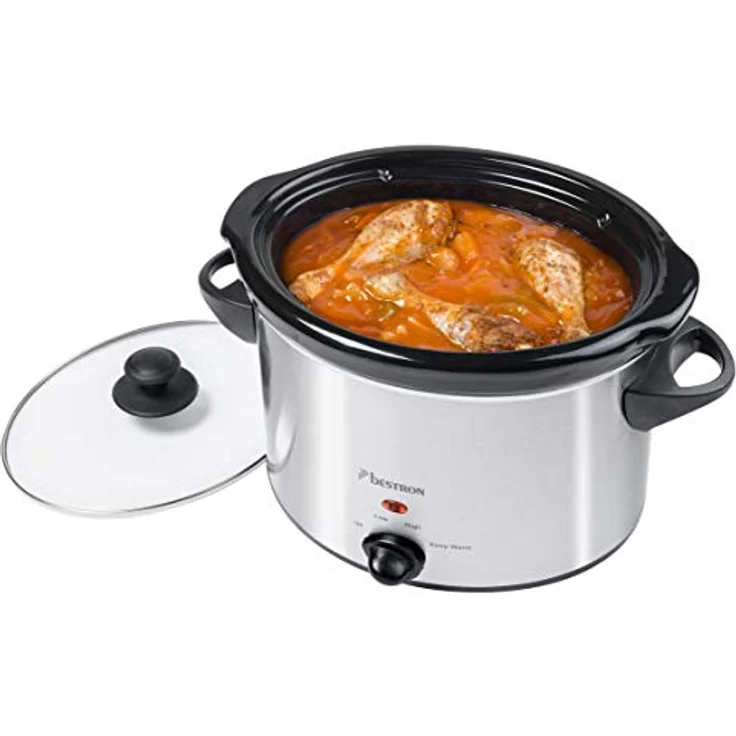 Bestron Dampfgarer, Mit Keramikpfanne und Glasdeckel, 3,5 Liter, 180 Watt, Edelstahl – Bild 5